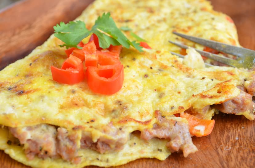 SAUSAGE & CHEESE OMELETS